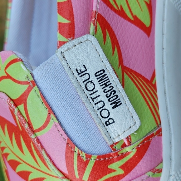 Moschino Tropical Leaf Sneaker Size 6 - Picture 7 of 12